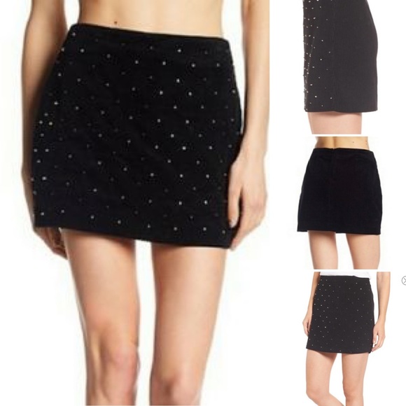 Blank NYC Dresses & Skirts - Blank NYC: Studded Corduroy Mini Skirt